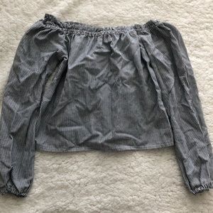 Cropped Off the Shoulder Top